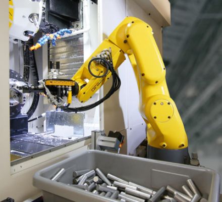 Robot cộng tác - Cobot cấp phôi cho máy CNC, máy đúc, máy dập, máy phay, tiện, mài